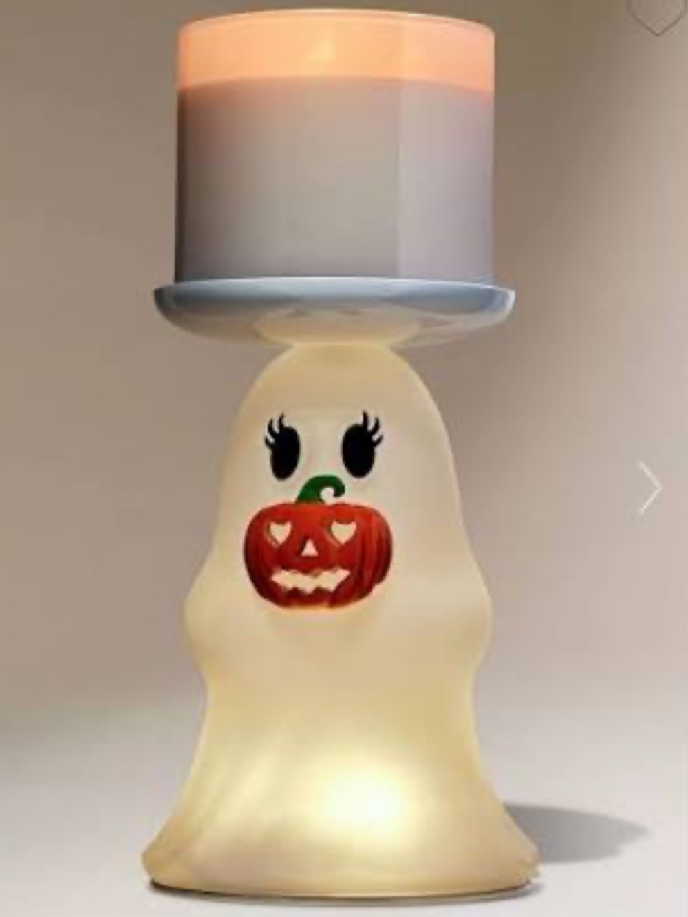Bath & Body Works Light Up Ghost Candle Pedestal